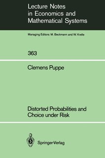 Front cover_Distorted Probabilities and Choice under Risk