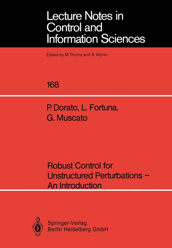 Couverture_Robust Control for Unstructured Perturbations -- An Introduction