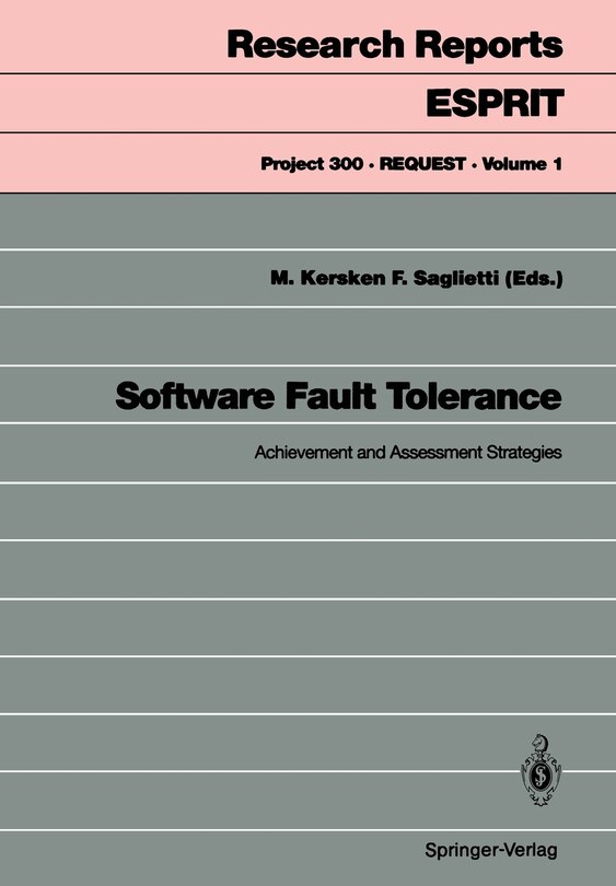 Couverture_Software Fault Tolerance