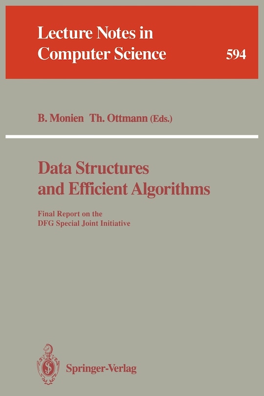Front cover_Data Structures and Efficient Algorithms
