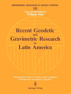 Couverture_Recent Geodetic and Gravimetric Research in Latin America