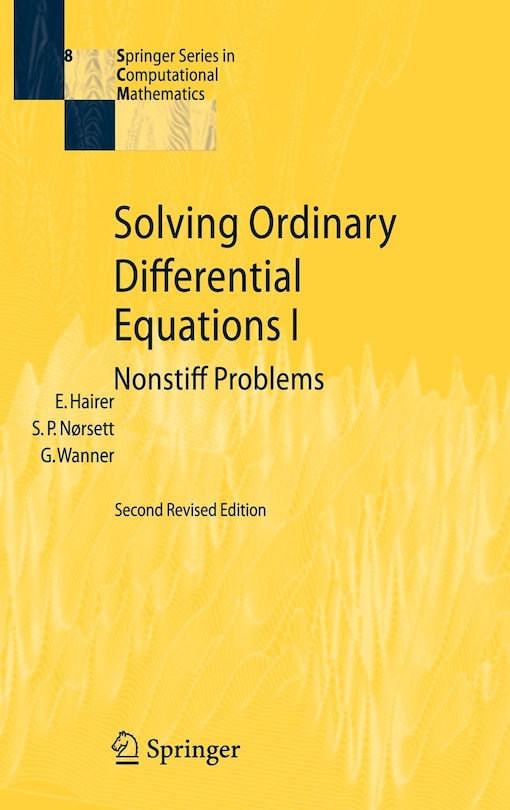 Front cover_Solving Ordinary Differential Equations I