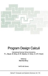 Front cover_Program Design Calculi