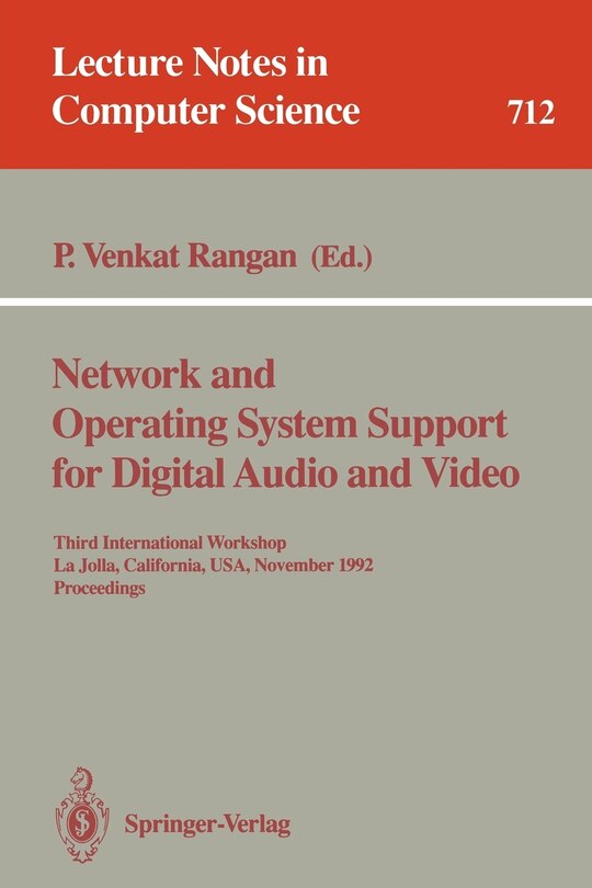 Front cover_Network and Operating System Support for Digital Audio and Video