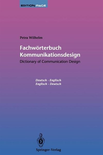 Front cover_Fachwörterbuch Kommunikationsdesign / Dictionary of Communication Design
