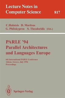 Couverture_PARLE '94 Parallel Architectures and Languages Europe