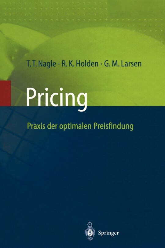 Front cover_Pricing -- PRAXIS Der Optimalen Preisfindung