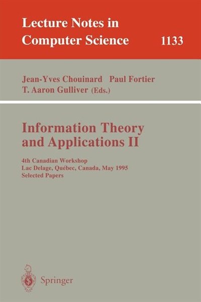 Front cover_Information Theory And Applications Ii