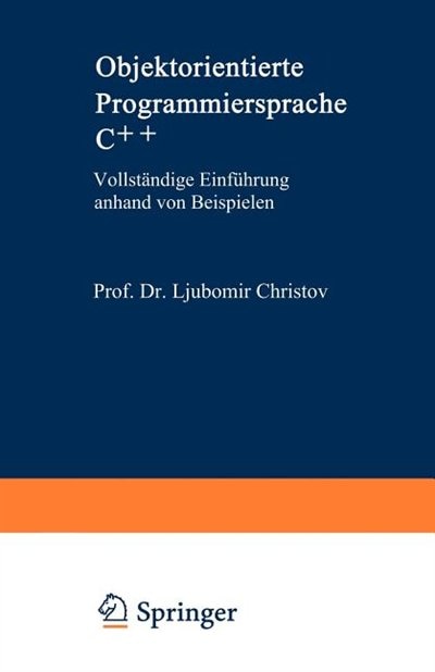 Front cover_Objektorientierte Programmiersprache C++