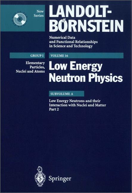 Front cover_Low Energy Neutrons and their Interaction with Nuclei and Matter 2