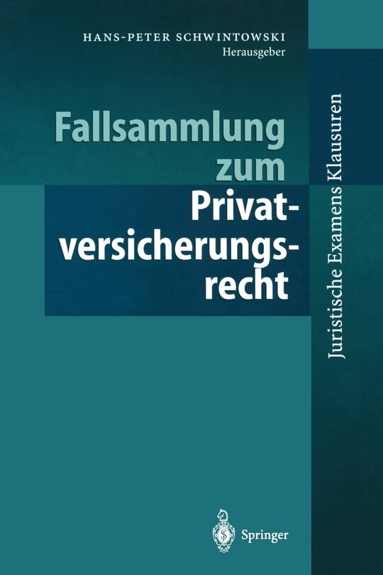 Front cover_Fallsammlung zum Privatversicherungsrecht