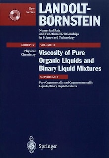 Front cover_Pure Organometallic and Organononmetallic Liquids, Binary Liquid Mixtures