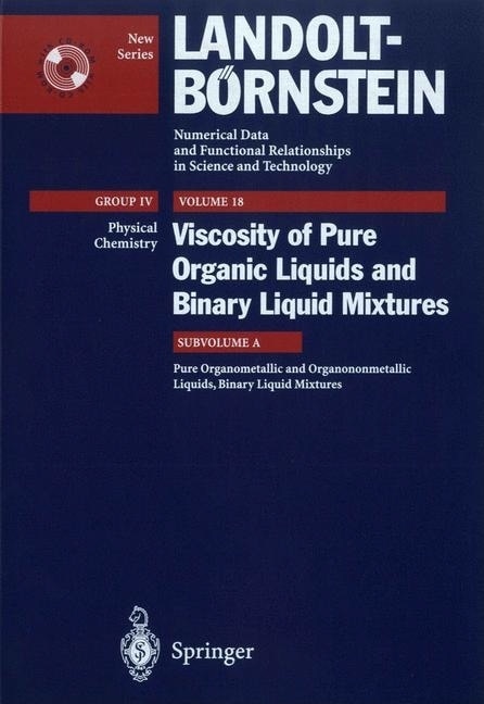 Front cover_Pure Organometallic and Organononmetallic Liquids, Binary Liquid Mixtures