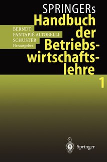Front cover_Springers Handbuch der Betriebswirtschaftslehre 1