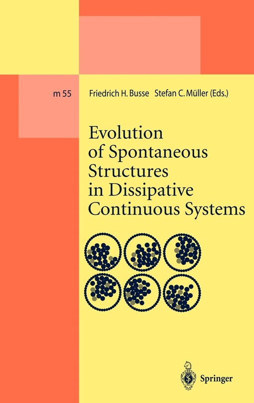 Couverture_Evolution Of Spontaneous Structures In Dissipative Continuous Systems