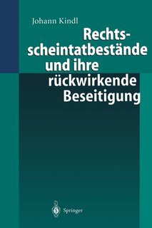 Front cover_Rechtsscheintatbestände und ihre rückwirkende Beseitigung