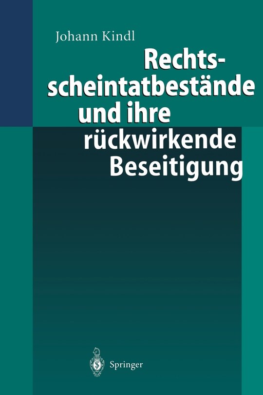 Front cover_Rechtsscheintatbestände und ihre rückwirkende Beseitigung