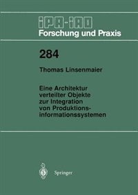 Couverture_Eine Architektur verteilter Objekte zur Integration von Produktionsinformationssystemen