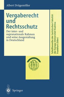 Front cover_Vergaberecht Und Rechtsschutz