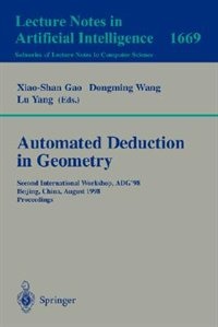 Couverture_Automated Deduction in Geometry