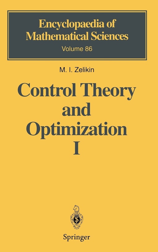 Couverture_Control Theory And Optimization I