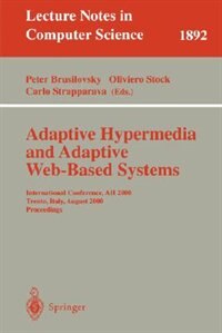 Front cover_Adaptive Hypermedia and Adaptive Web-Based Systems