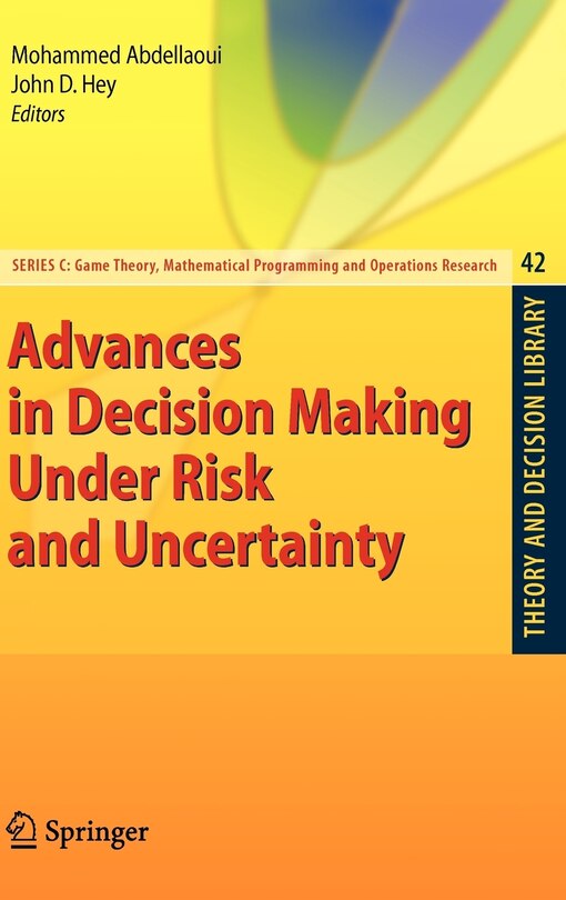 Couverture_Advances in Decision Making Under Risk and Uncertainty