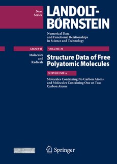 Front cover_Molecules Containing no Carbon Atoms and Molecules Containing one or two Carbon Atoms