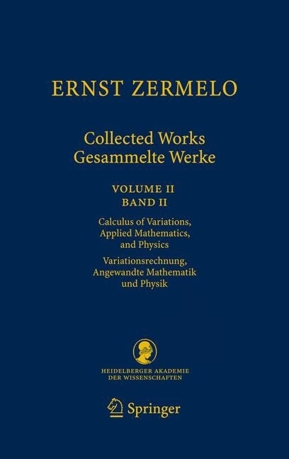 Couverture_Ernst Zermelo - Collected Works/Gesammelte Werke II