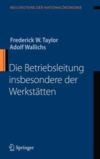 Front cover_Die Betriebsleitung insbesondere der Werkstätten