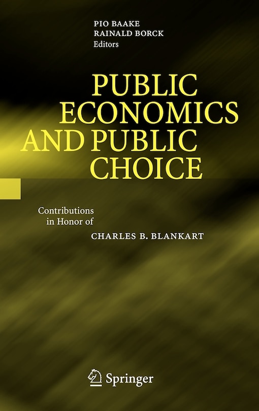 Front cover_Public Economics and Public Choice