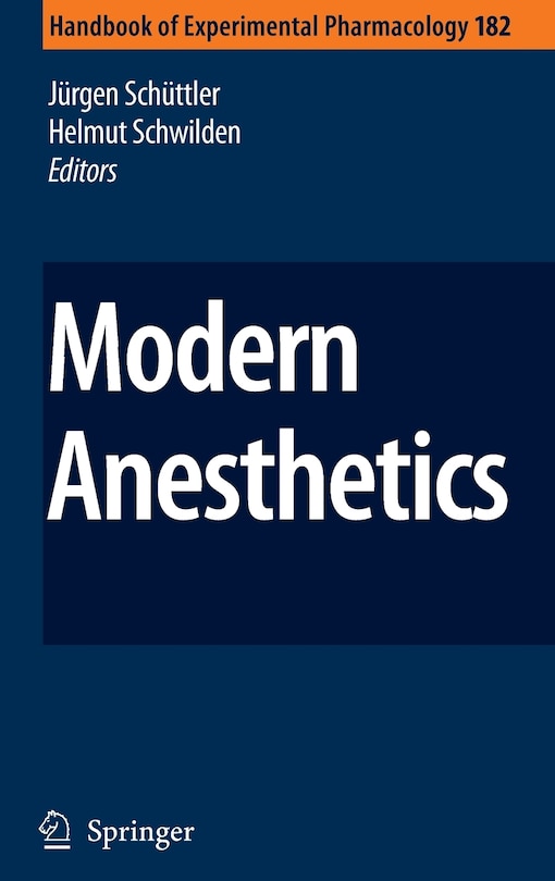 Couverture_Modern Anesthetics