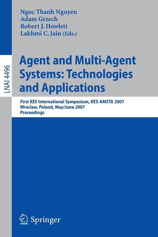 Front cover_Agent and Multi-Agent Systems