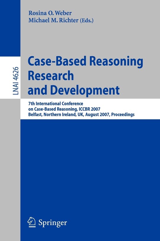 Front cover_Case-Based Reasoning Research and Development