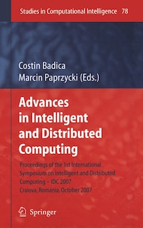 Front cover_Advances in Intelligent and Distributed Computing