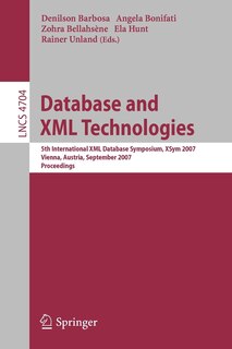 Front cover_Database and XML Technologies