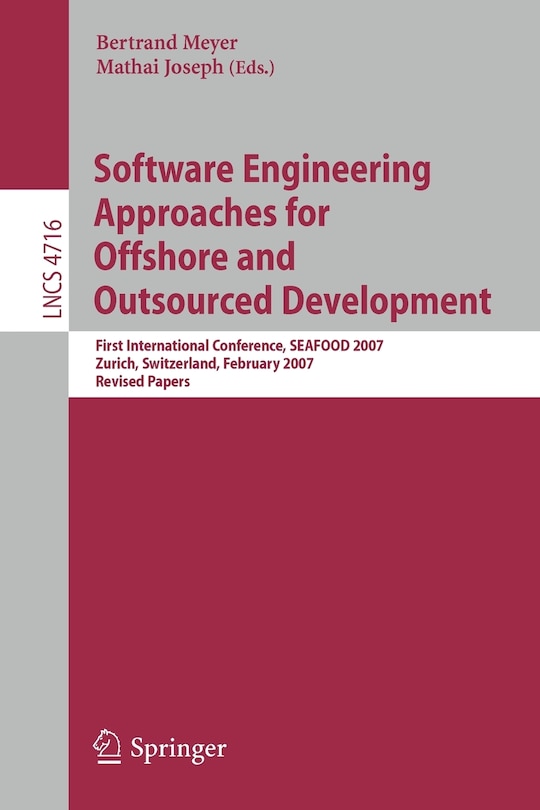 Couverture_Software Engineering Approaches for Offshore and Outsourced Development