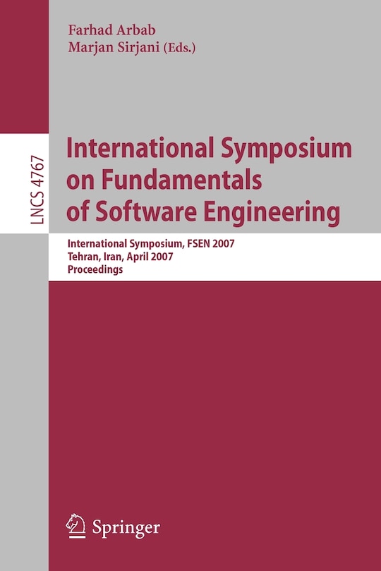 Front cover_International Symposium on Fundamentals of Software Engineering