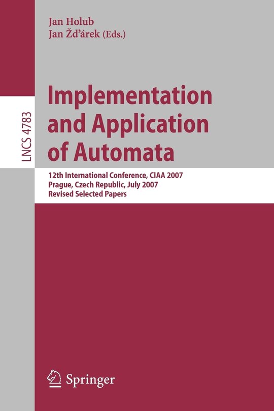 Front cover_Implementation and Application of Automata