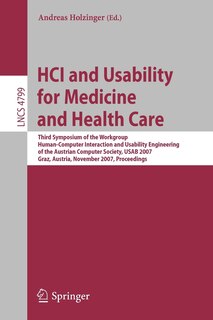 Front cover_HCI and Usability for Medicine and Health Care