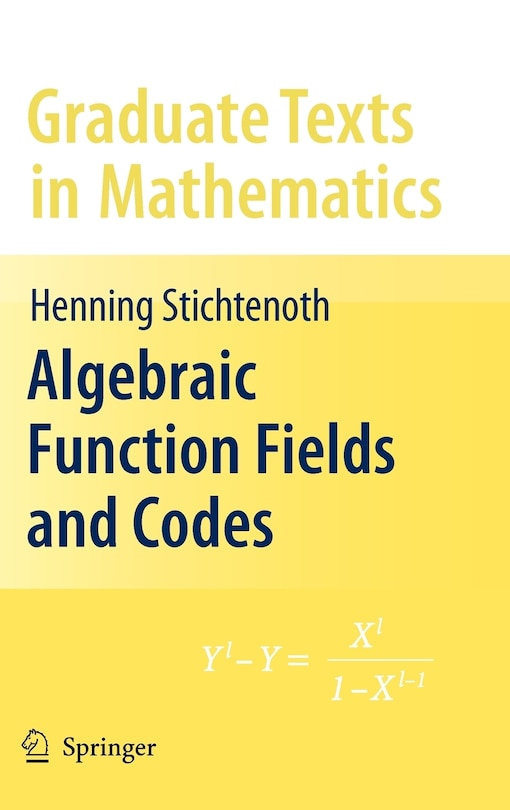 Front cover_Algebraic Function Fields and Codes
