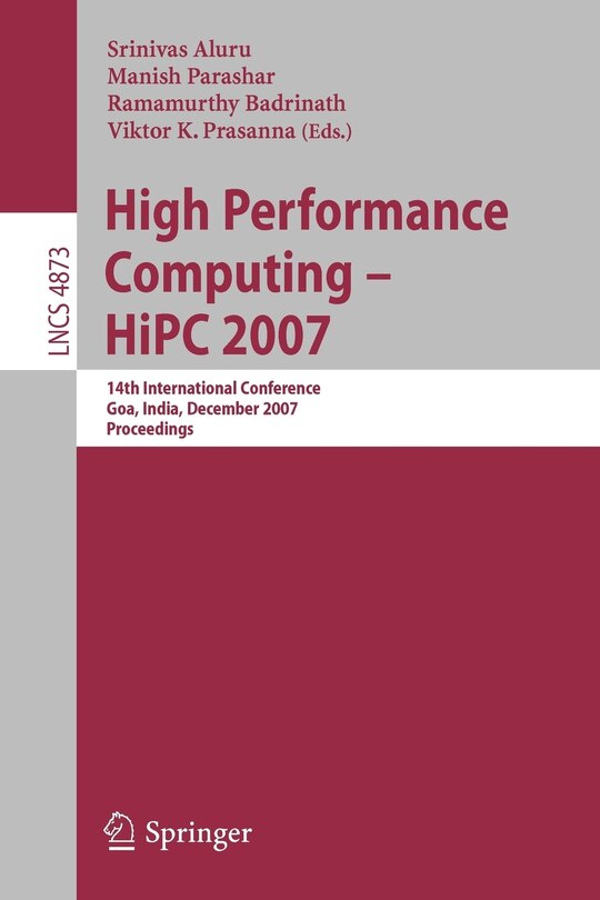 Couverture_High Performance Computing - HiPC 2007