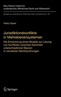 Front cover_Jurisdiktionskonflikte in Mehrebenensystemen