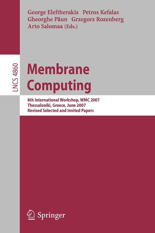 Front cover_Membrane Computing