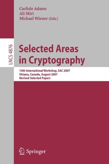 Front cover_Selected Areas in Cryptography