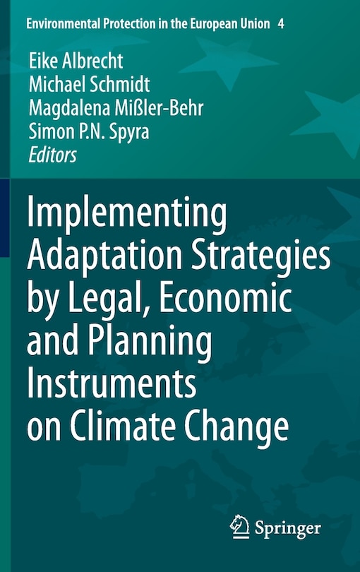 Couverture_Implementing Adaptation Strategies by Legal, Economic and Planning Instruments on Climate Change