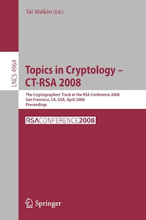 Front cover_Topics in Cryptology - CT-RSA 2008
