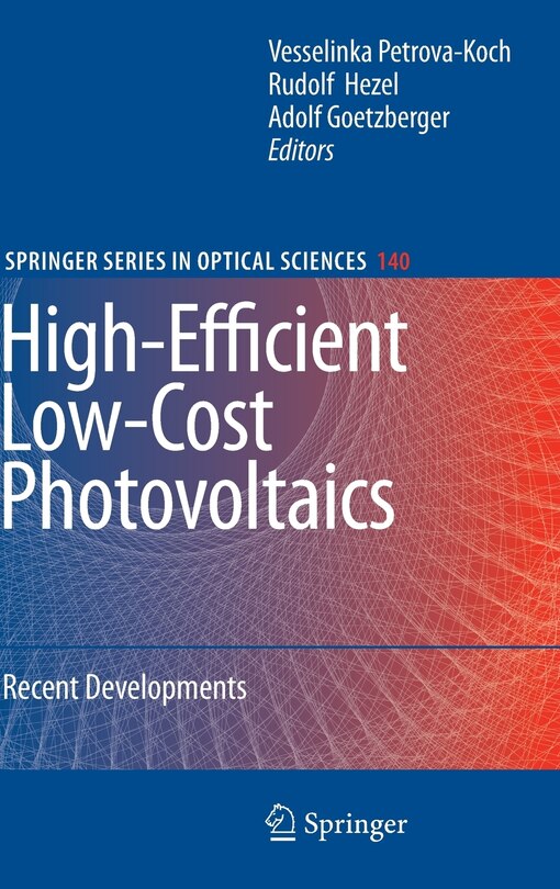 Couverture_High-Efficient Low-Cost Photovoltaics
