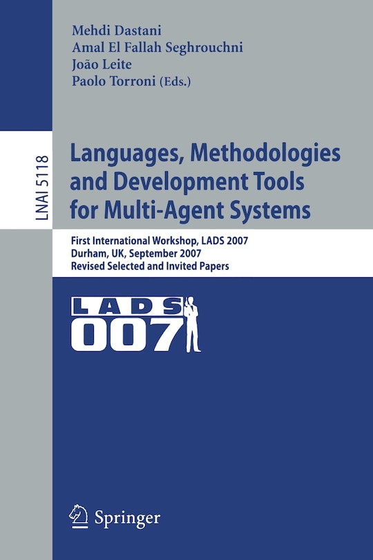 Front cover_Languages, Methodologies and Development Tools for Multi-Agent Systems