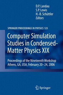 Front cover_Computer Simulation Studies in Condensed-Matter Physics XIX